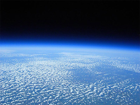View of Earth from 117,597 feet